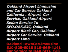 Tablet Screenshot of oaklandairporttowncars.com